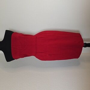 Express Strapless Red Mini Dress Size M